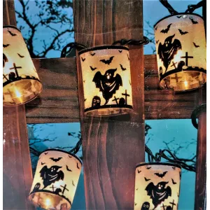 Lanthern 10 Lighs Indoor Outdoor Halloween 6.7 Ft Lighted Length