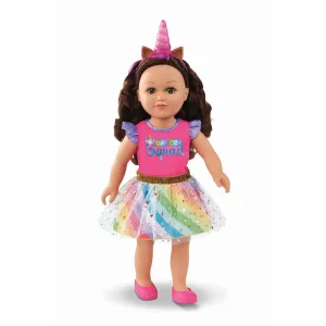 My Life As Poseable Unicorn Trainer 18â€ Doll  Brunette Hair