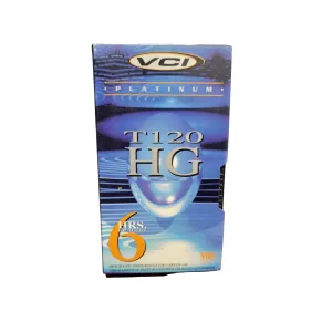 Vci Platinum T-120 6 Hours Ep Mode Vhs Video Cassette Everyday Usage Unsealed Vci Platinum T-120 6 Hours Ep Mode Vhs Video Cassette Everyday Usage Unsealed