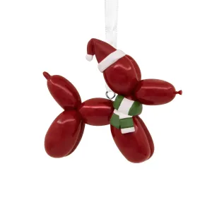 2023 Hallmark Balloon Dog Red Christmas Tree Ornament
