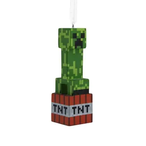 2023 Hallmark Ornament Tree Minecraft Green Creeper On Tnt Video Game 3hcm2240