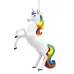 2023 Hallmark Christmas Ornament (unicorn With Rainbow Mane)