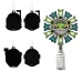 Hallmark Ornaments Star Wars The Mandalorian 4 Helmet Set + Grogu Tree Topper 