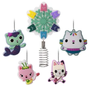2023 Hallmark Dreamworks Gabby's Dollhouse Mini Christmas Tree Topper Ornaments