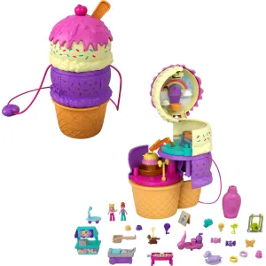 Polly Pocket Spin N Surprise Ice Cream Cone Playground by Mattel Polly Pocket Spin N Surprise Ice Cream Cone Playground by Mattel