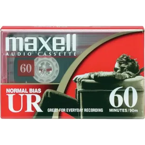 Maxell 109010 Audio Cassette Tape - 60 Min Normal Bias - High Quality Recording