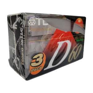 Lot 3 Tdk High Performance Cassette Tapes D 60 High Output Recording Blank Media