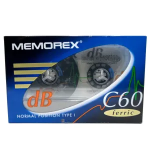 Memorex Db 60 Audio Cassette 60 Minute Normal Bias Type I New Sealed 