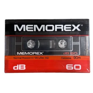 Memorex Db 60 Audio Cassette 60 Minute Normal Bias Type I New Sealed 