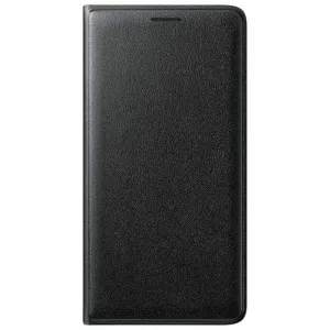 Samsung Galaxy J1 (2016) Flip Wallet Case in Black - Stylish Protection & Wallet