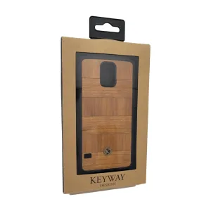 Keyway Designs Handmade Hybrid Cherry Real Wood Case For Samsung Galaxy S5