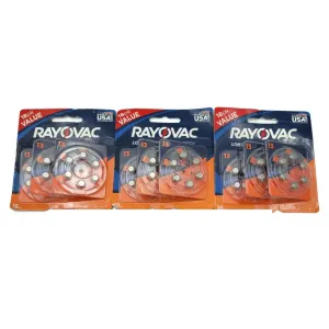 48 Units Rayovac L13za-18zmb Type 13 Hearing Aid Batteries 1.45v Zinc Dec 2020 48 Units Rayovac L13za-18zmb Type 13 Hearing Aid Batteries 1.45v Zinc Dec 2020