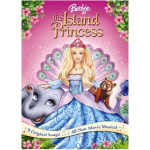 BARBIE ISLAND PRINCESS (DVD, 2007, WIDESCREEN) WITH SLIPCOVER , CANADIAN COVER 