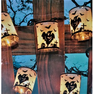 Lanthern 10 Lighs Indoor Outdoor Halloween 6.7 Ft Lighted Length