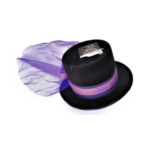 Spider Top Hat (4.5 Inches Height) Halloween Cosplay Adult One Size Black Purple