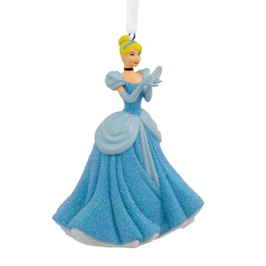 Hallmark Christmas Ornament Disney Princess Cinderella Holding Glass Slipper