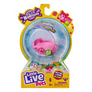 Little Live Pets Lil Hamster Strawbles Interactive Toy - Pink, Ages 4+, Scurries