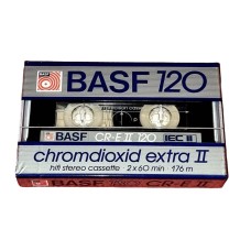 New Basf 120 Min Audio Tape - Chromdioxid Extra Ii Cr-e Ii New And Sealed New Basf 120 Min Audio Tape - Chromdioxid Extra Ii Cr-e Ii New And Sealed