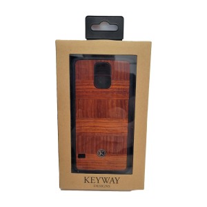Keyway Designs Handmade Hybrid Padauk Real Wood Case For Samsung Galaxy S5