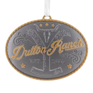 2024 Hallmark Premium Christmas Ornament Yellowstone Dutton Ranch Belt Buckle