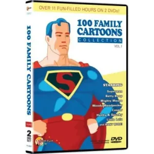 100 Family Cartoons Volume 1 (DVD), Featuring Superman, Fleischer, 1 Disc Set