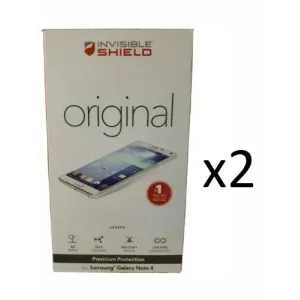 Lot Of 2 Zagg Shield Original Screen Protector For Samsung Galaxy Note 4