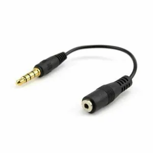 Verizon Oem Universal 2.5 Mm Headset Adapter Female 2.5 To Male 3.5 - Black