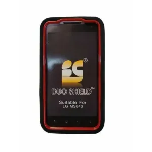 Beyond Cell Duo Shield Phone Case Suitable For LG MS840 - Red/Black
