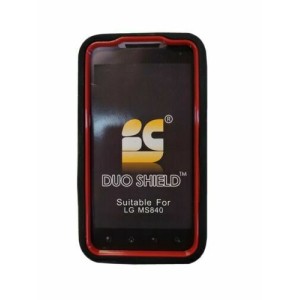 Beyond Cell Duo Shield Phone Case Suitable For LG MS840 - Red/Black