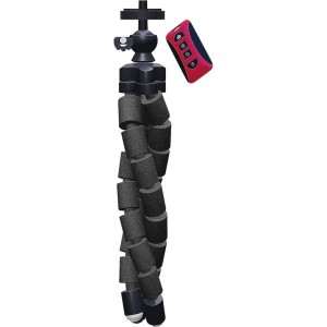 Tzumi Electronics 3762WM Tripod With Shutter Remote, Black