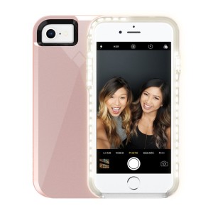 Incipio Wm-iph-1622-ros Iphone 8/7/6s/6 Lux Brite, Light-up Selphie Case - Rose