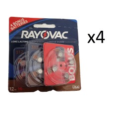 Rayovac Hearing Aid Batteries Size 312 (4 Pack) - 64 Batteries Expired 09/20 Rayovac Hearing Aid Batteries Size 312 (4 Pack) - 64 Batteries Expired 09/20