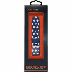 Blackweb BWB16WA009 BW Silicon Band For Fitbit Blaze, Polka Dot Blue