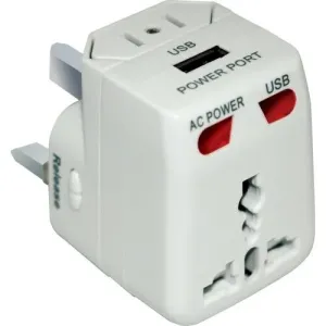 DigiPower ACP-WTA World Travel Adaptor /USB