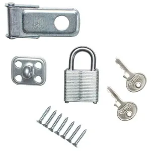 Stanley Hardware 399725 Zinc Plate Combination Padlock And Hasp