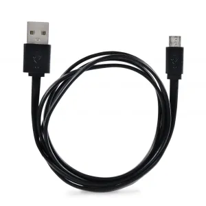 Blackweb Sync And Charge Micro-usb Cable 6ft (black)