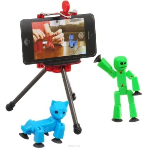 Stikbot Studio Pets & Action Packs - Blue Stikpet Green Stikbot, 2017 Release