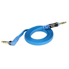 Scosche 3 Feet Tangle-free 3.5mm Audio Cable 24k Gold Plated Jack - Blue