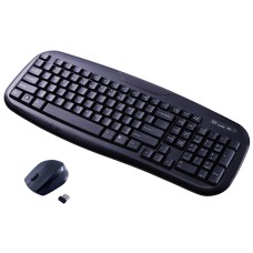 Onn Soft-touch Wireless Keyboard And Mouse With 2.4 Ghz Wireless Connection