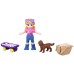 Polly Pocket Tiny Places Picnic Portable Compact Skateboarding Polly And Puppy