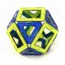 Magformers Classic 14 Pieces, Yellow, Blue, Magnetic Geometric Tiles STEM Toy 