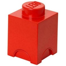 LEGO Storage Brick With 1 Knob, In Bright RED Room Copenhagen Toy