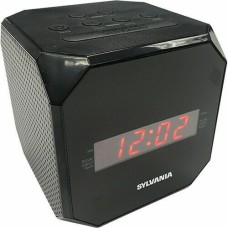 Sylvania Cubed Dual Alarm Clock With 10 AM / FM Presets - Black (SCR1420)™