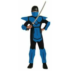 Rubie's Blue Dragon Ninja Warriors Costume Boys Large 10-12  Halloween