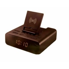 Onn Bluetooth Clock Radio With Qi Wireless Charging (ONA19AAS08C)