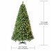 Holiday Time 7.5 Feet Kennedy Quick Set Fir With Led Color Changing Lights Green