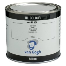 Van Gogh Oil Color 500ml Can Zinc White (Safflower Oil) 104