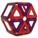 Magformers Classic 14 Pieces, Red Purple, Magnetic Geometric Tiles STEM Toy 