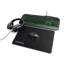 Gaming Blackweb Starter Kit With Keyboard, Mouse, Mousepad,headset Bwa19h000