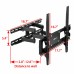 Ollieroo Full Motion Articulating Tv Wall Mount For Most 26-55 Inch Tv 99Lbs